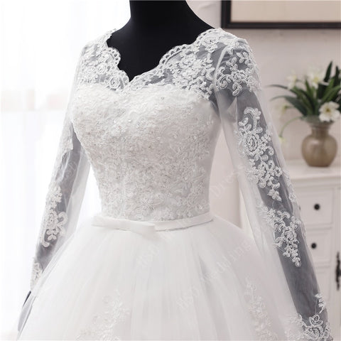Princess Wedding Dresses with Long Sleeve - Robe de Mariée