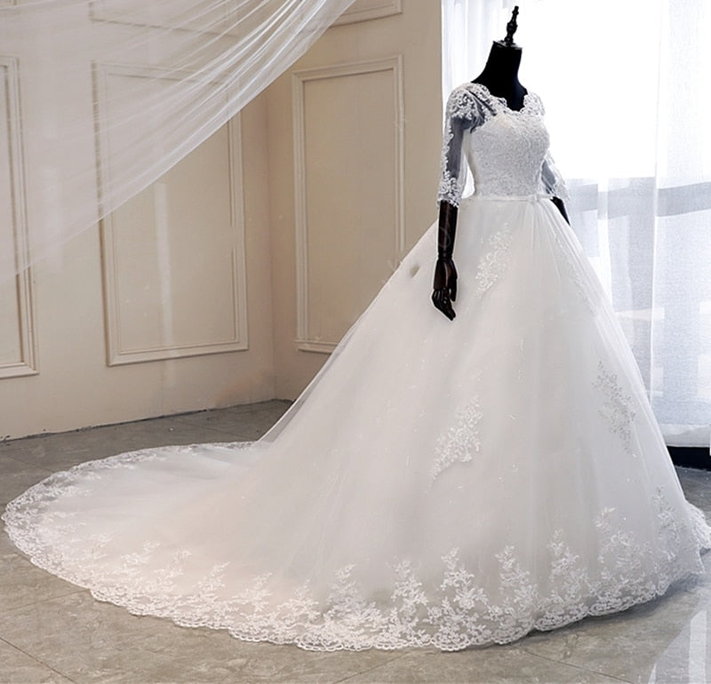 Princess Wedding Dresses with Long Sleeve - Robe de Mariée