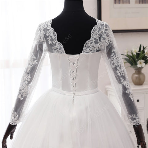 Princess Wedding Dresses with Long Sleeve - Robe de Mariée