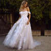 Image of Off the Shoulder Lace Wedding Dresses - Robe de Mariée