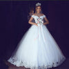 Image of Beautiful Lace Applique Wedding Dresses - Robe de Mariée