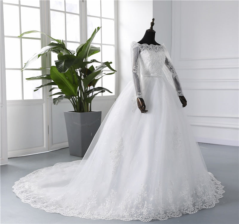 Princess Wedding Dresses with Long Sleeve - Robe de Mariée