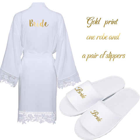 Women Cotton Bride Bridesmaid and Mother of the bride Robes